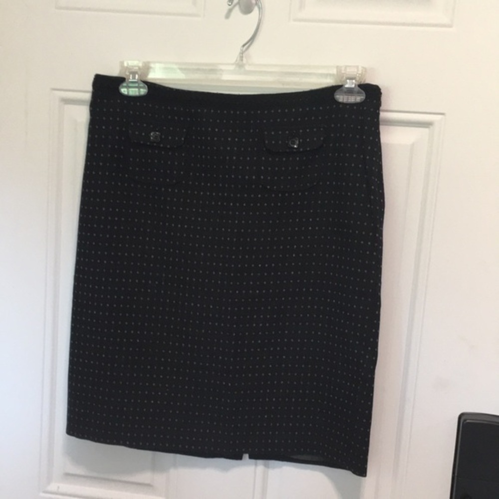 Willi Smith Polka dot Lined Pencil Skirt
